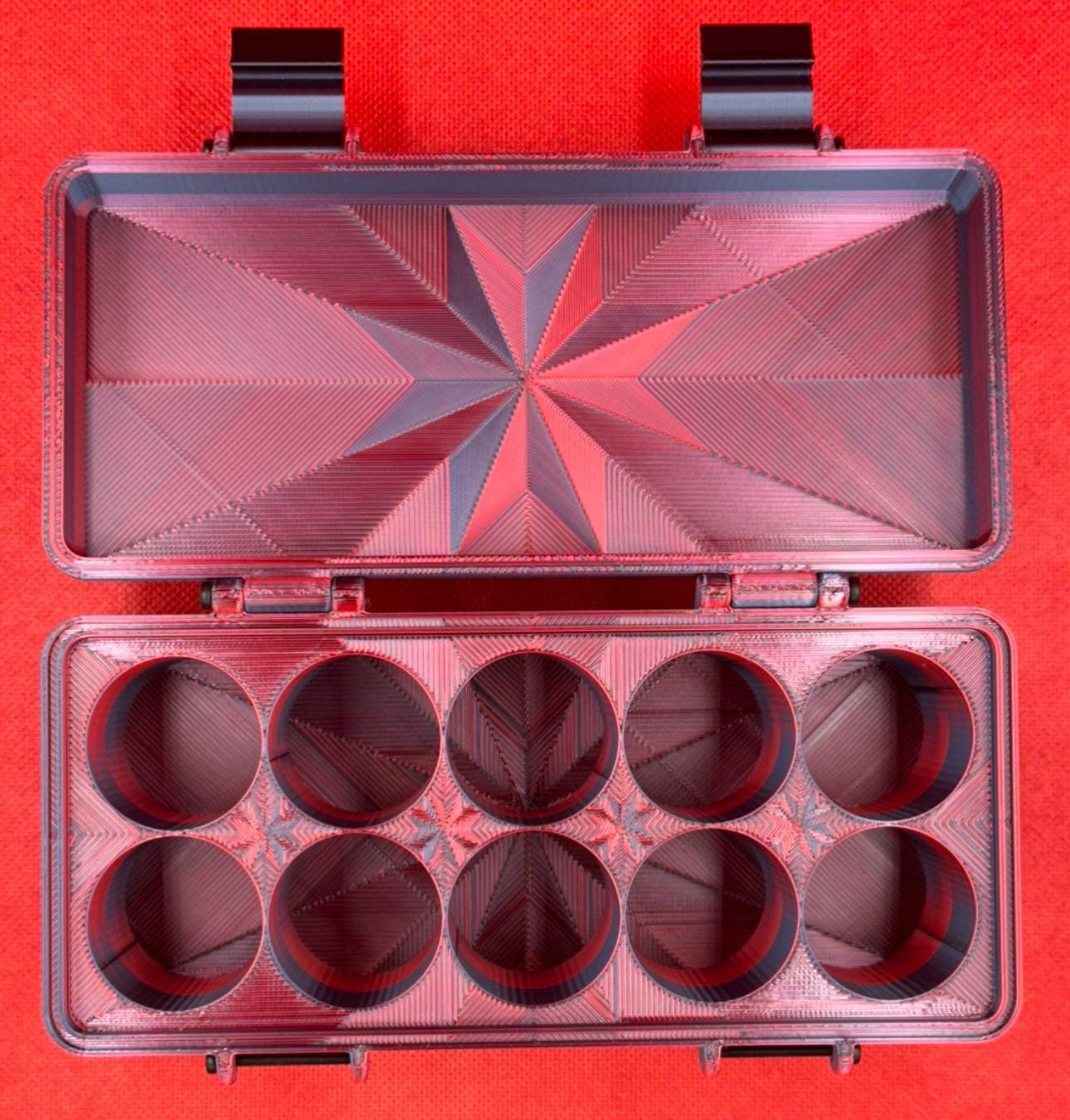 30ml 10 Slot Hospira Bacteriostatic Water Storage | Peptide | Insulin | Testosterone | Fridge | Freezer | Travel | Organizer | Vial | Box