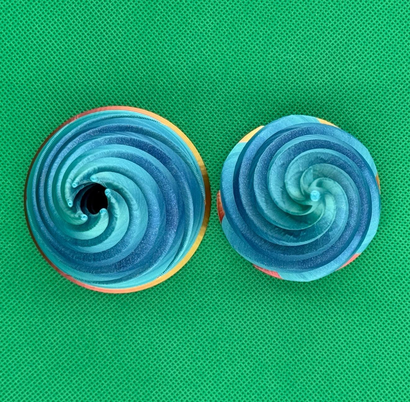 XL Fidget Toy | Spiral | Jumbo | Dynamic Vortex | 3D Printed | Passthrough | Birthday Gift | Stress Relief | Height ≈ 5” Tall