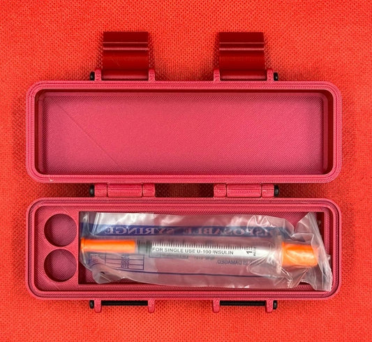 Syringe Box + Two Vial Slots (3ml)