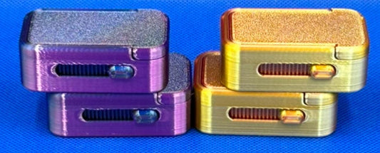 Mini Travel Pill Box (Slide Lock) | Vitamins | Medications | 2.36” x 1.4” x 0.8”