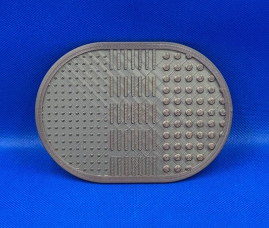 3D Printed Makeup Brush Cleaning Mat, Reusable, Eco-Friendly, Textured Design