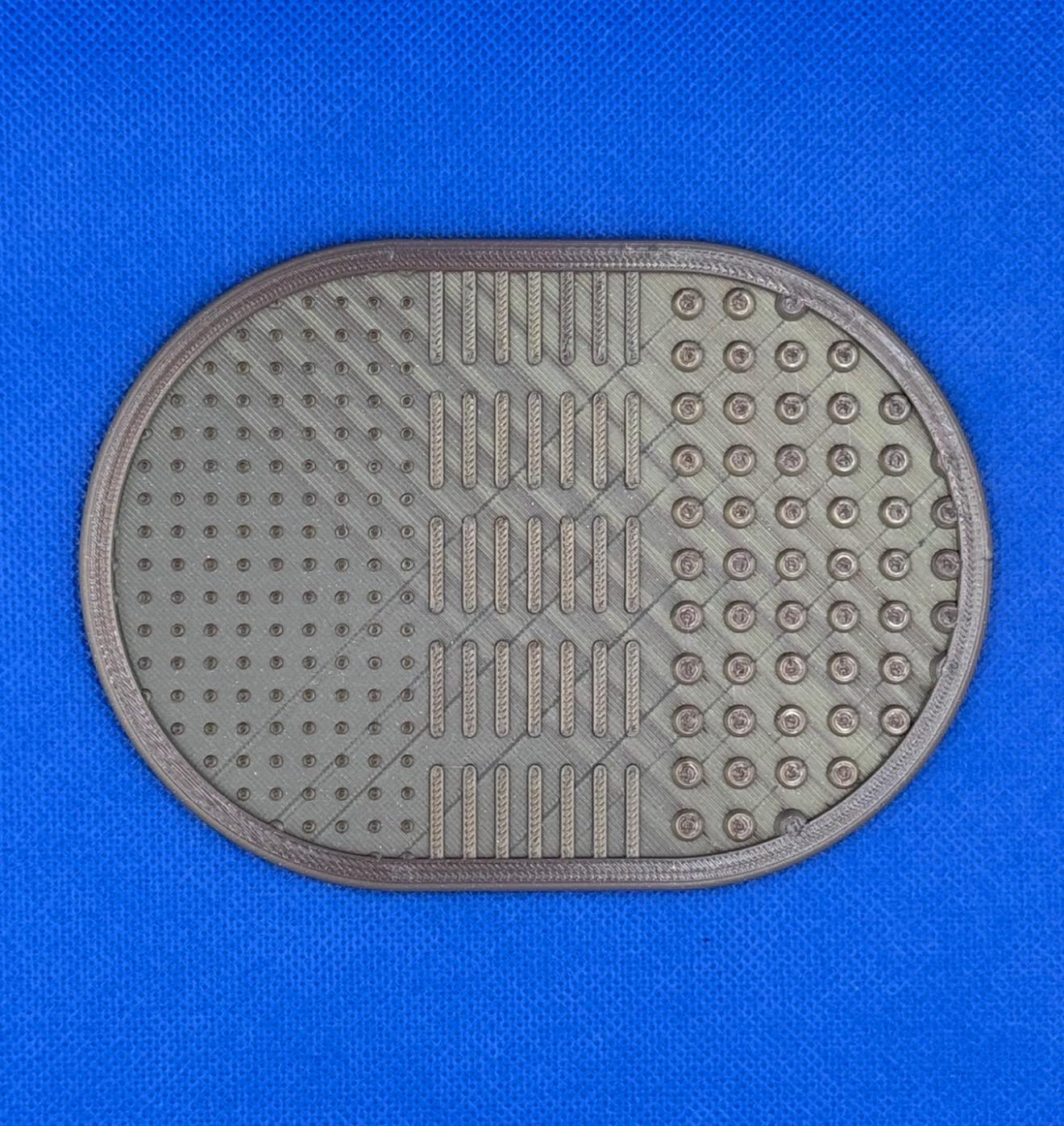 3D Printed Makeup Brush Cleaning Mat, Reusable, Eco-Friendly, Textured Design