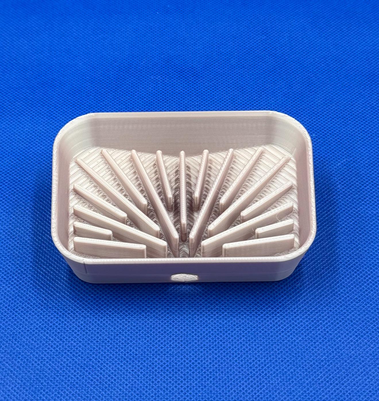 Modern 3D Printed Geometric Soap Dish - Sleek, Functional, and Stylish Bathroom Accessory
