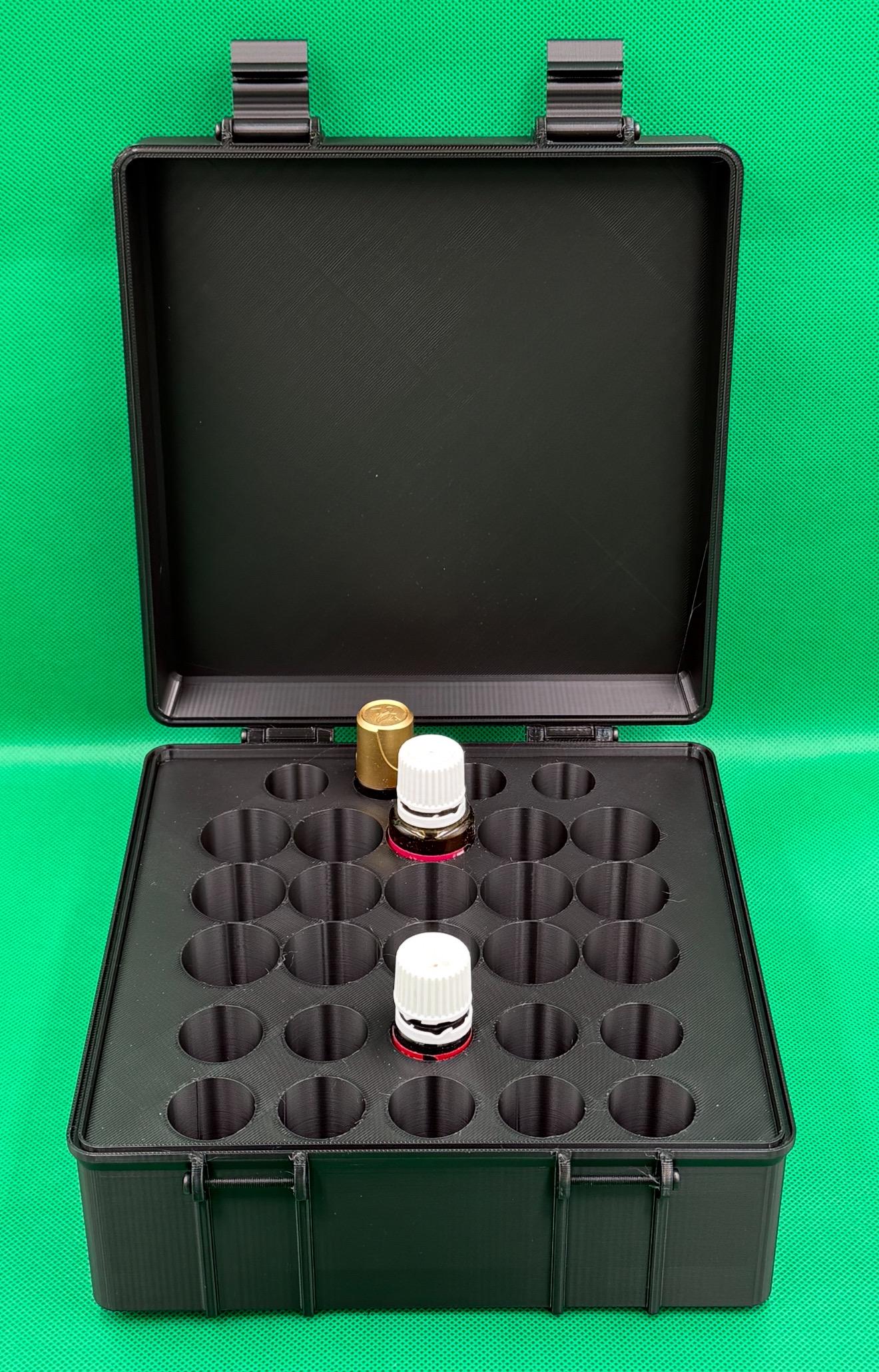 Deluxe 3D Printed Essential Oil Travel Storage Box for Young Living – Holds 5 mL, 15 mL, Roll-On Size
