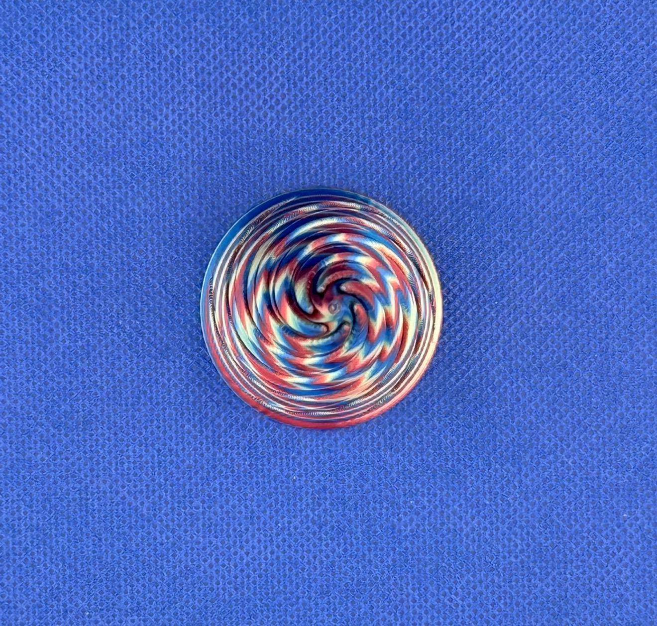 Fidget Toy | 3D Printed | Dynamic Vortex | Spiral | Passthrough | Birthday Gift | Stress Relief | Height ≈ 3” Tall