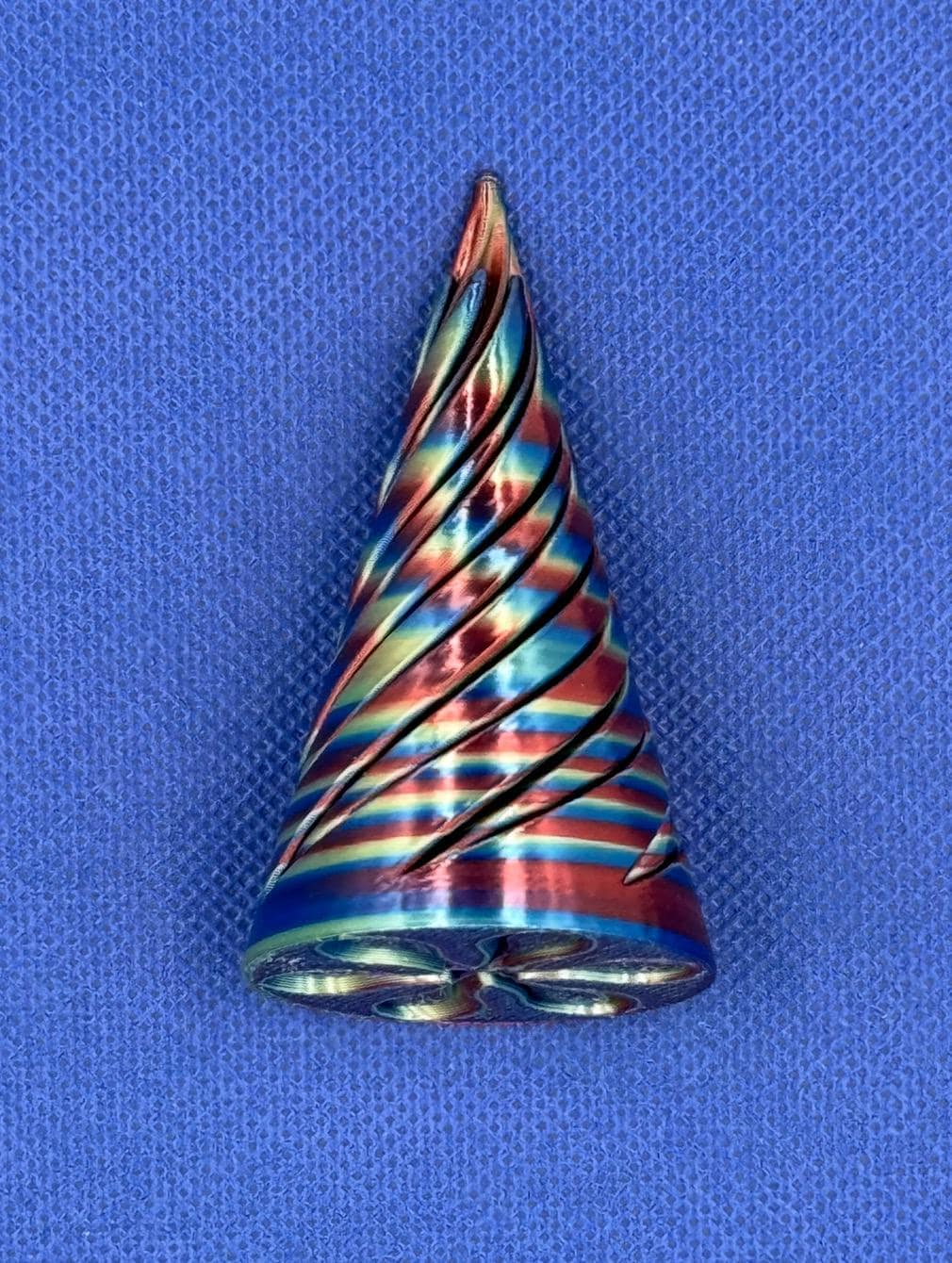 Fidget Toy | 3D Printed | Dynamic Vortex | Spiral | Passthrough | Birthday Gift | Stress Relief | Height ≈ 3” Tall