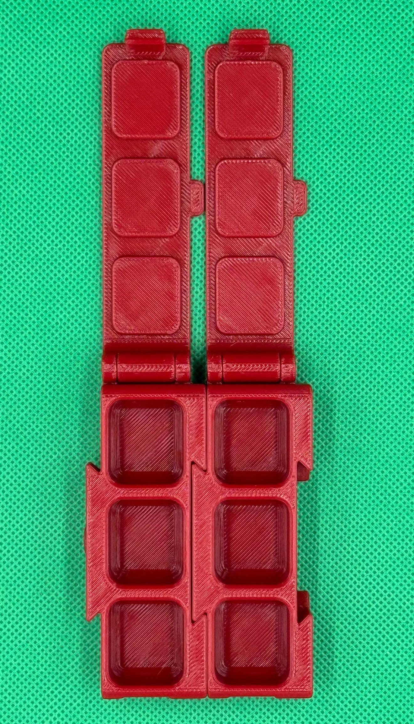 Connectable Pill Organizer | Medication Organization | Vitamins | Supplements | Multiple Colors | Modern Pill Box | Detachable | 3D Printed