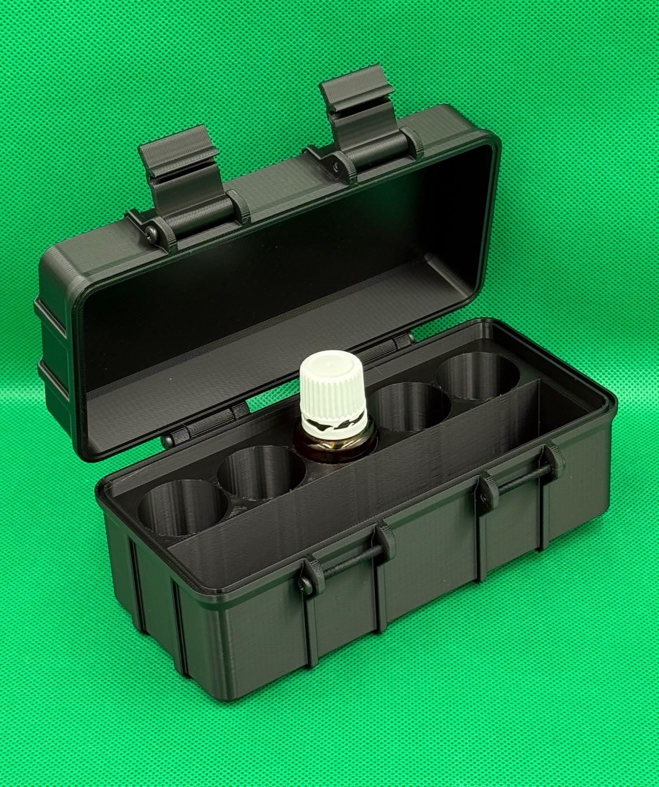 15 ml Essential Oils Travel Box for Young Living Bottles | Extra Compartment | Durable, Compact Storage Case