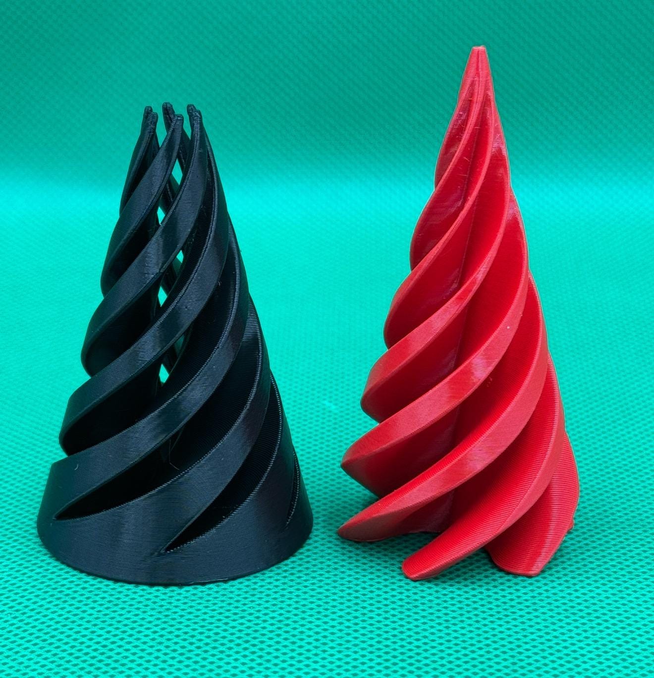 Fidget Toy | 3D Printed | Dynamic Vortex | Spiral | Passthrough | Birthday Gift | Stress Relief | Height ≈ 3” Tall