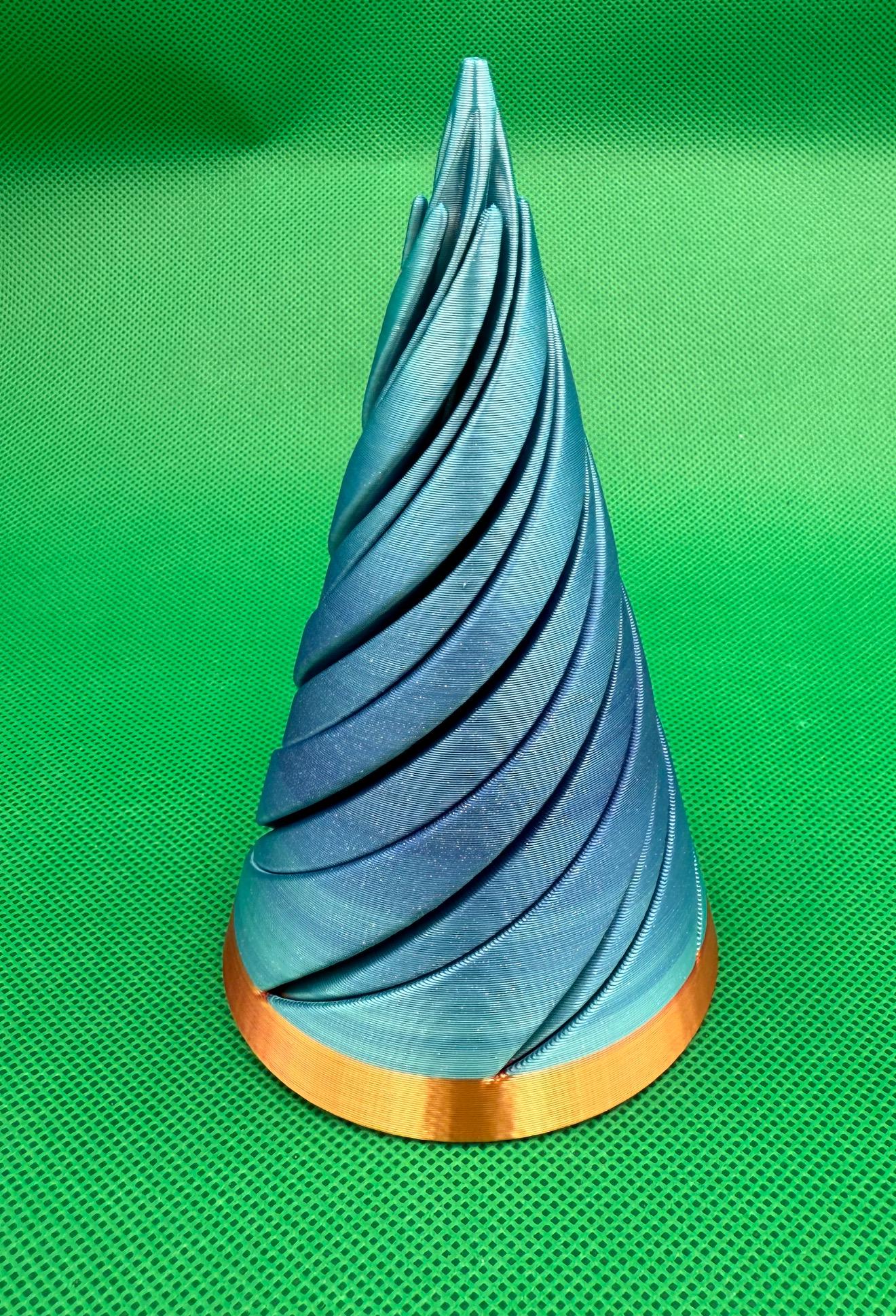XL Fidget Toy | Spiral | Jumbo | Dynamic Vortex | 3D Printed | Passthrough | Birthday Gift | Stress Relief | Height ≈ 5” Tall