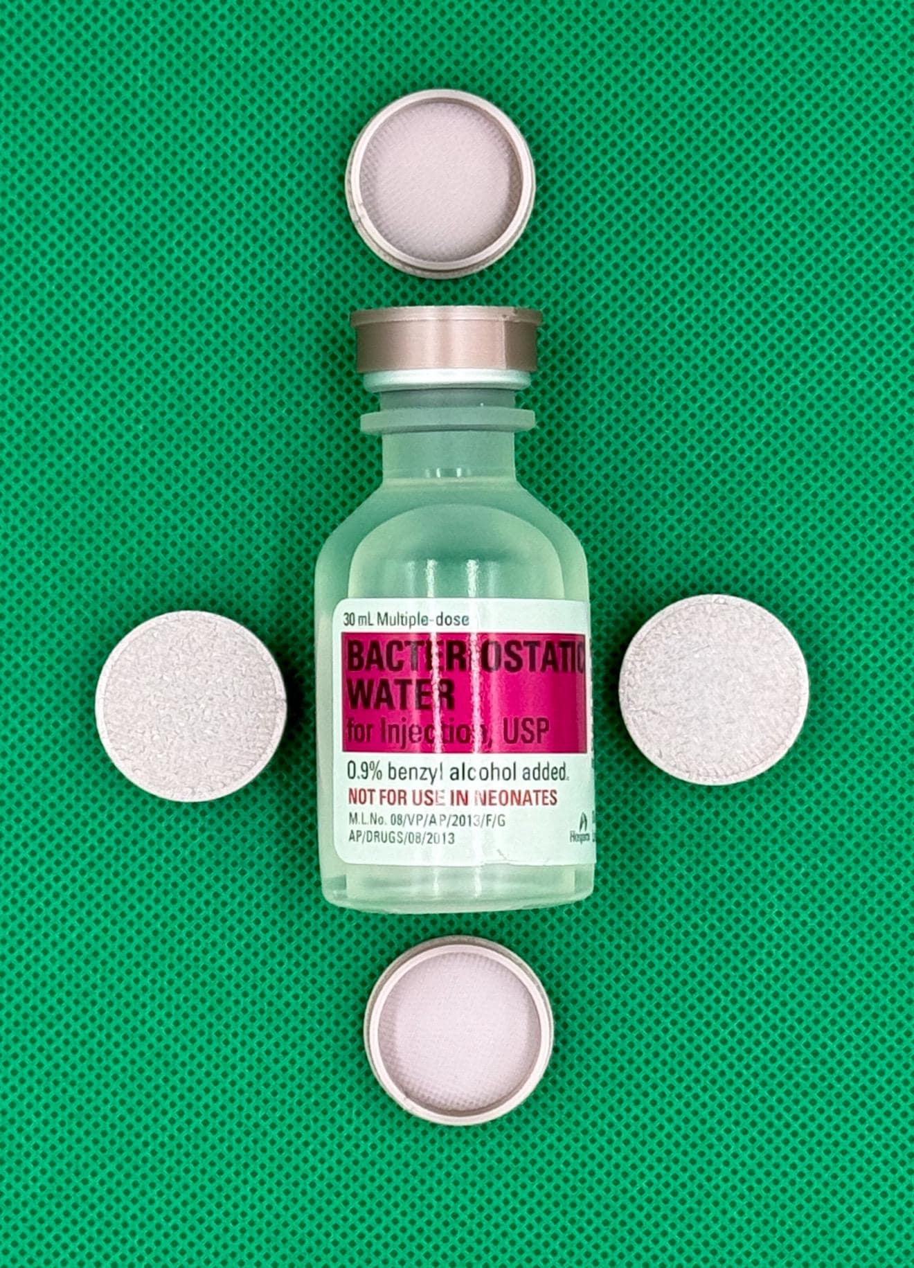 30ml Vial Caps (Set of 10!) | Hospira BAC Water | Peptide Vial Covers | Reusable | Custom 3D Printed | Tirz Semaglutide | Multiple Colors