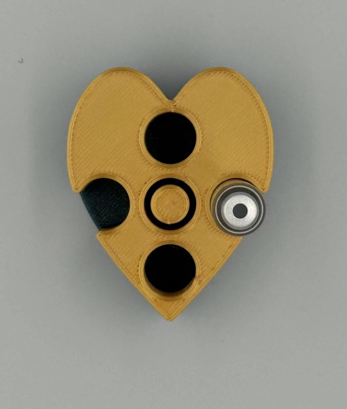 STL File 3ml Cartridge Holder with Purging Station | Heart-Shaped | Instant Download CAD File For 3D Printing