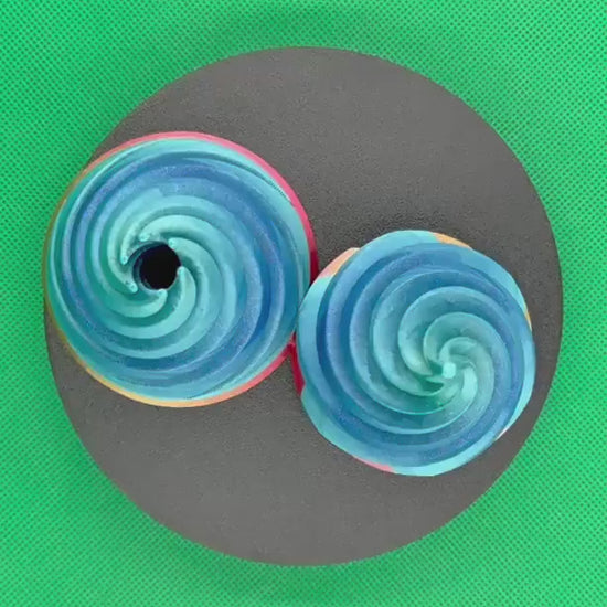 XL Fidget Toy | Spiral | Jumbo | Dynamic Vortex | 3D Printed | Passthrough | Birthday Gift | Stress Relief | Height ≈ 5” Tall