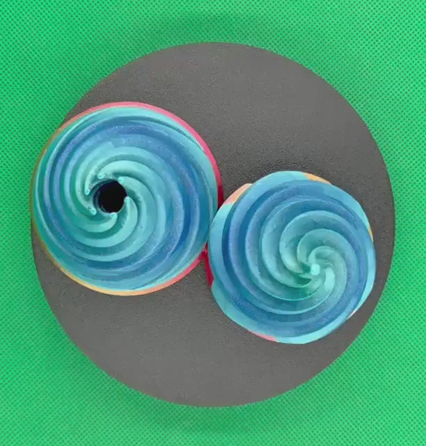 XL Fidget Toy | Spiral | Jumbo | Dynamic Vortex | 3D Printed | Passthrough | Birthday Gift | Stress Relief | Height ≈ 5” Tall