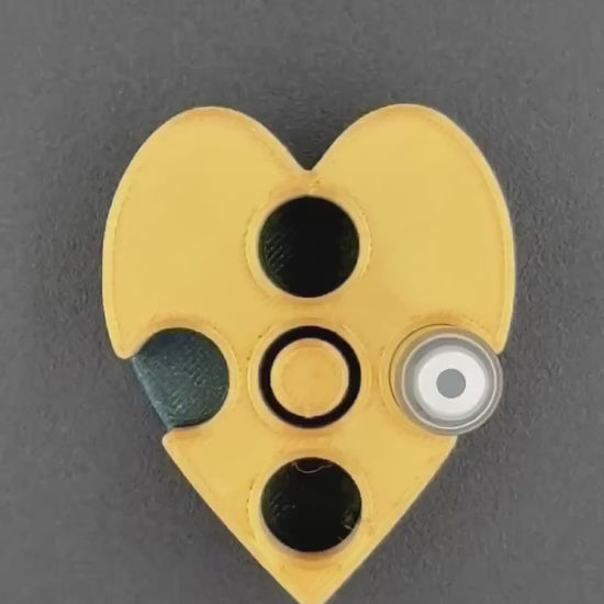STL File 3ml Cartridge Holder with Purging Station | Heart-Shaped | Instant Download CAD File For 3D Printing