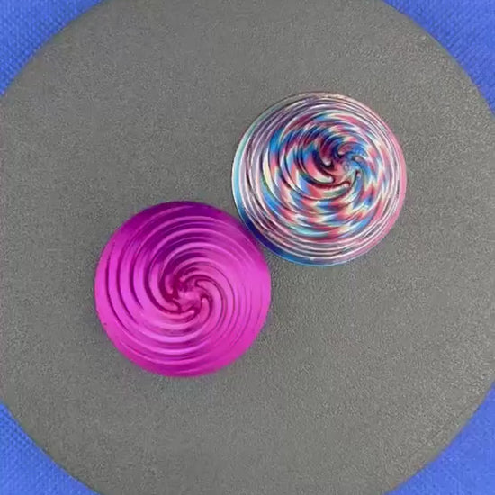 Fidget Toy | 3D Printed | Dynamic Vortex | Spiral | Passthrough | Birthday Gift | Stress Relief | Height ≈ 3” Tall