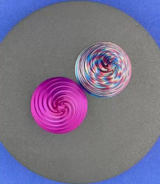 Fidget Toy | 3D Printed | Dynamic Vortex | Spiral | Passthrough | Birthday Gift | Stress Relief | Height ≈ 3” Tall