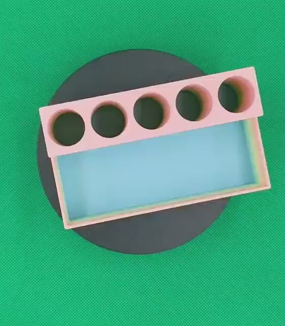 V2 Injector Pen Stand | 5-Slots | Swab Storage | Desk Organizer Stand for Peptide Injection Pens