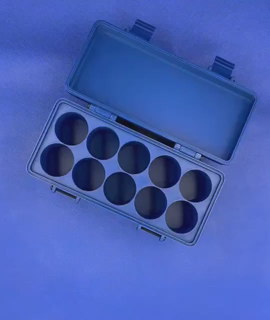 30ml 10 Slot Hospira Bacteriostatic Water Storage | Peptide | Insulin | Testosterone | Fridge | Freezer | Travel | Organizer | Vial | Box
