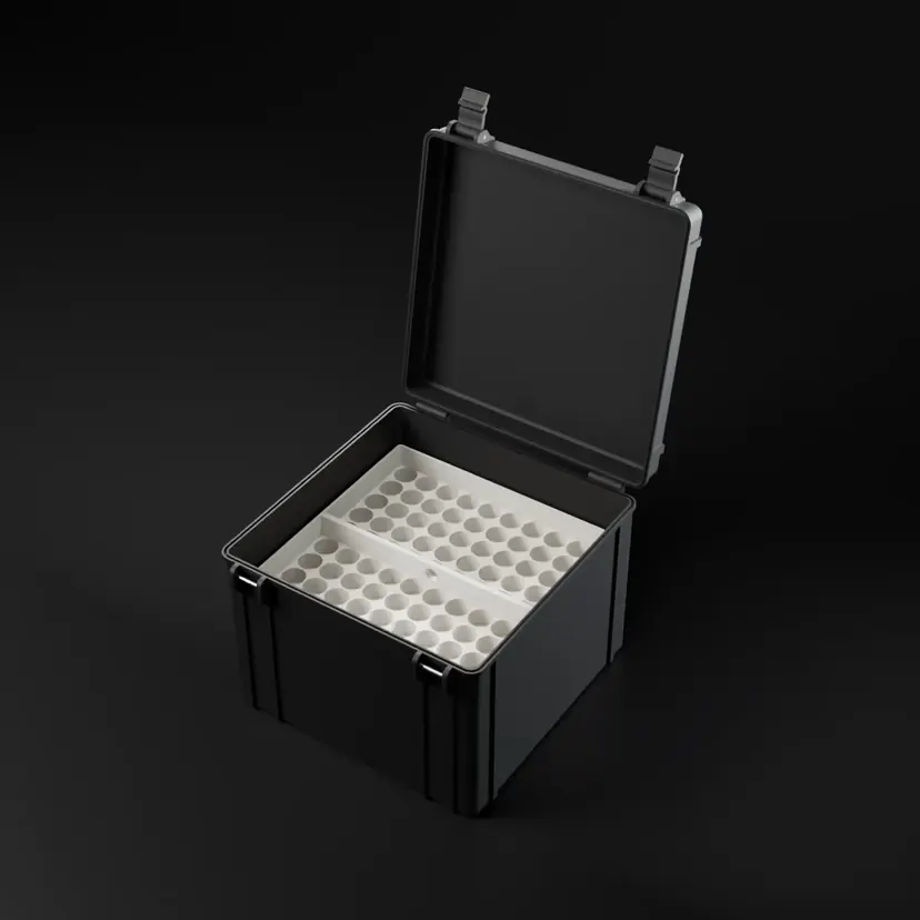 Open MEGA 200 to 300 slot case, studio render