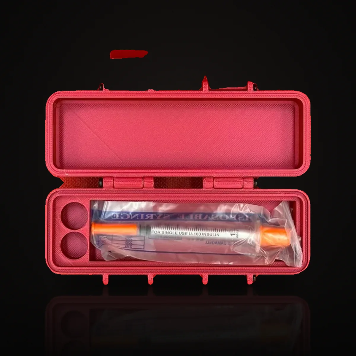 Syringe Box + Two Vial Slots (3ml)