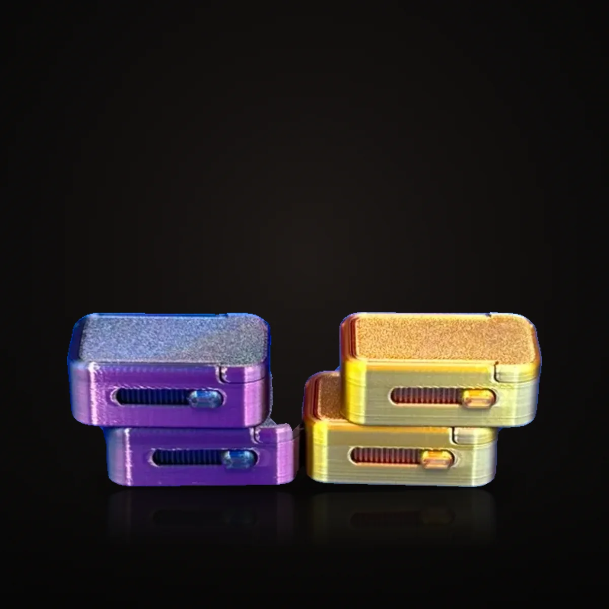 Mini Travel Pill Box (Slide Lock) | Vitamins | 2.36” x 1.4” x 0.8”