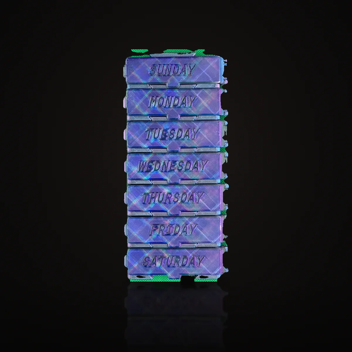 3D Printed Weekly Pill Organizer | Detachable, Modern Box