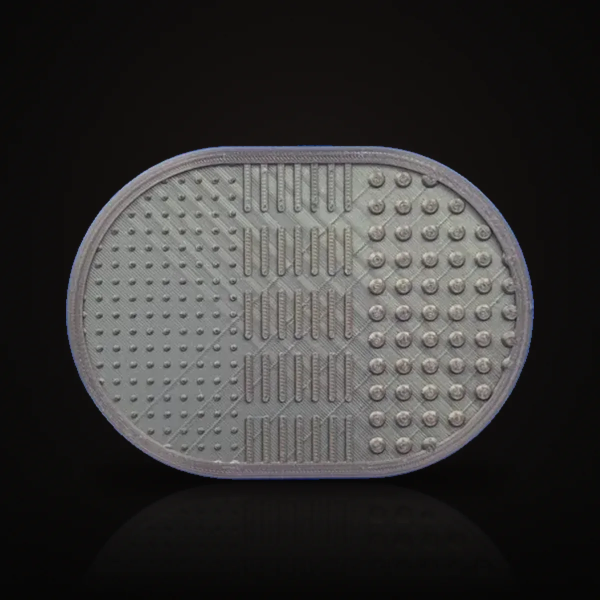 3D Printed Makeup Brush Cleaning Mat, Reusable, Eco-Friendly, Textured Design