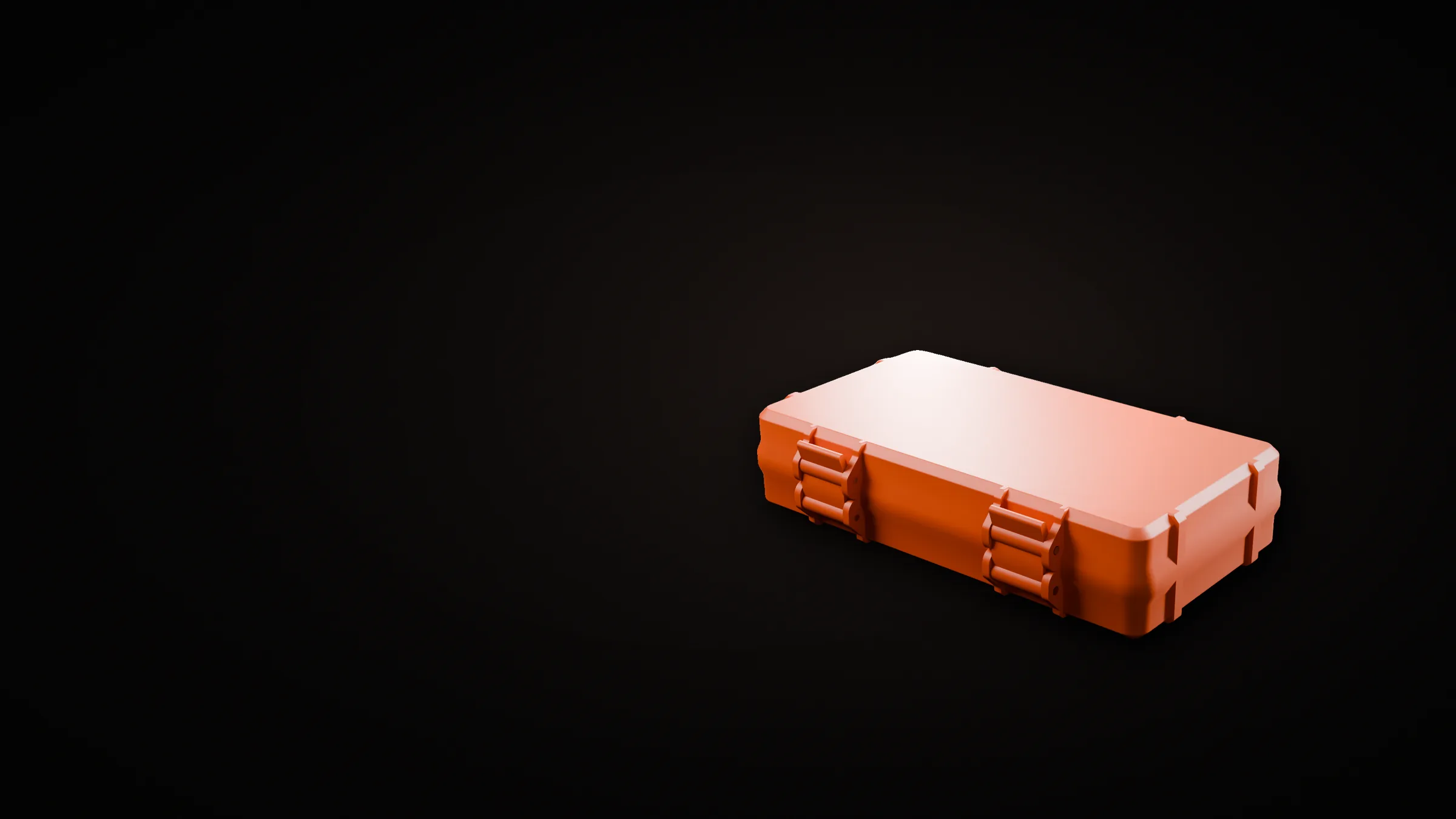 Pink vial case with custom gold lid lettering